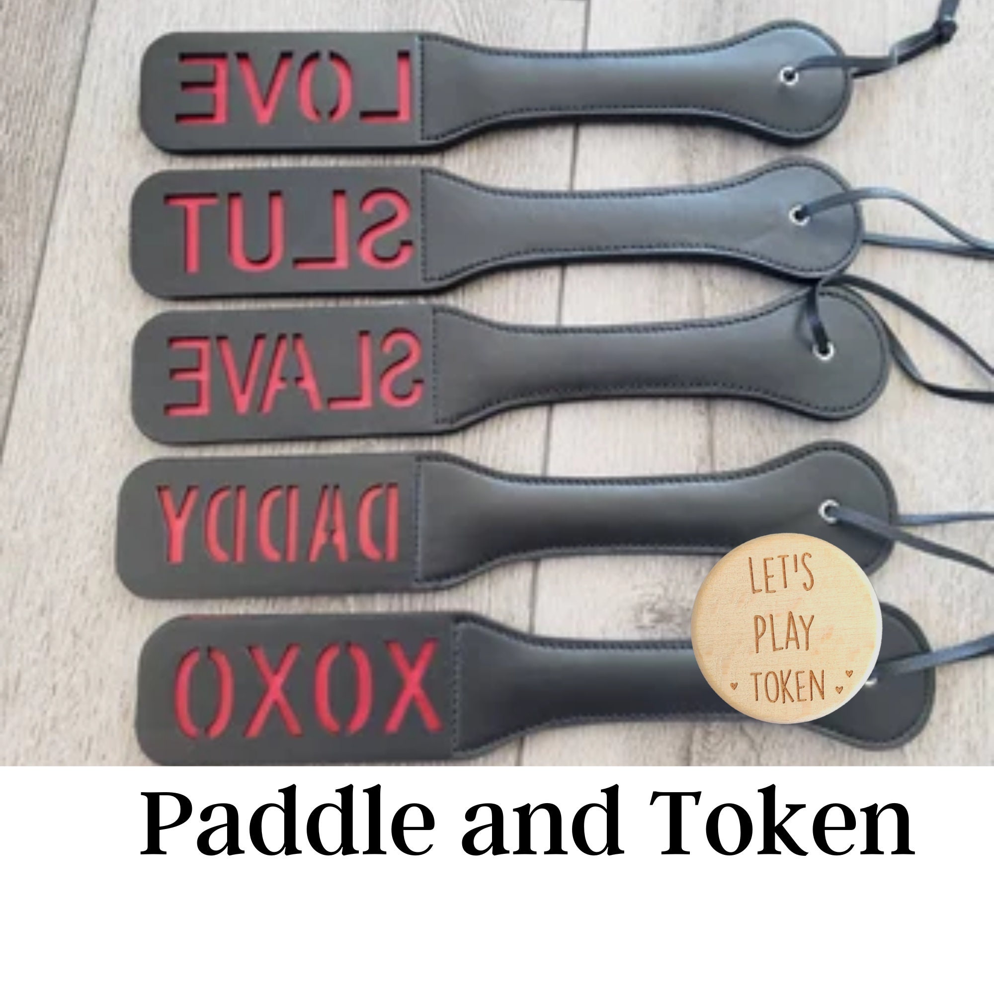 Spanking Paddle and Token Daddy Master BDSM SM DDLG picture photo