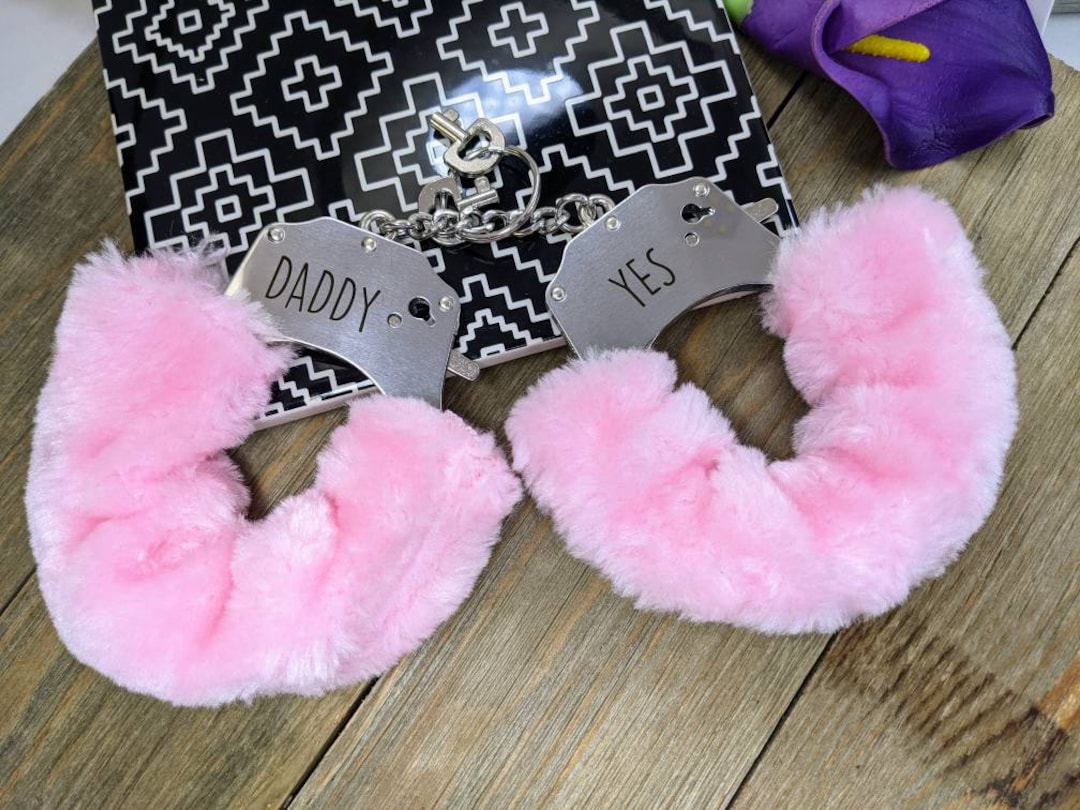 Pink Furry Handcuffs Handcuff Personalized Kinky Sex Toys