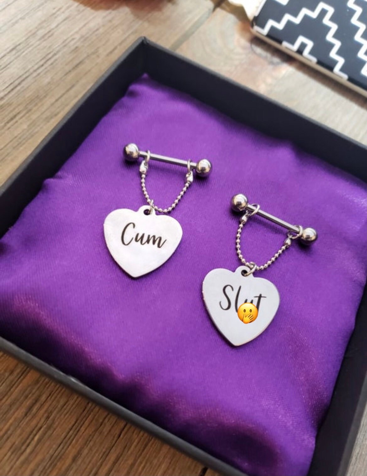 Cum Slut Pierced Nipple Jewelry Pierced Nipples Nipple Etsy