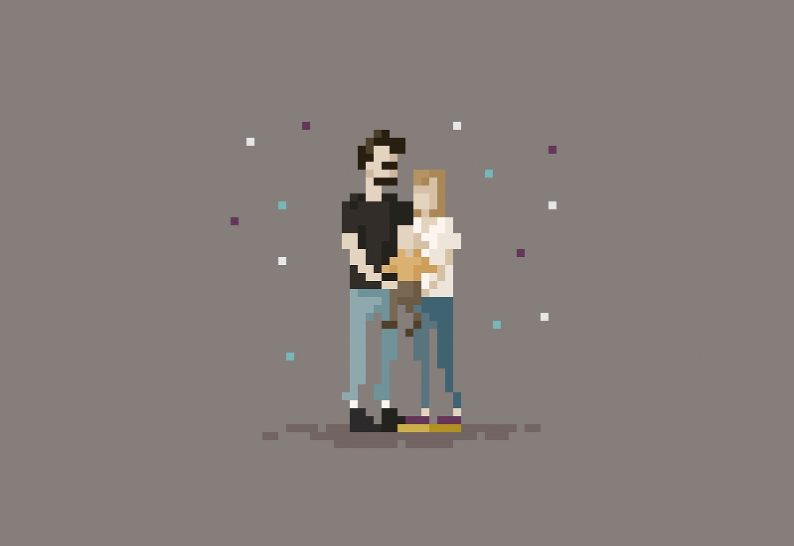 Custom Family Pixel Art Portrait - Etsy