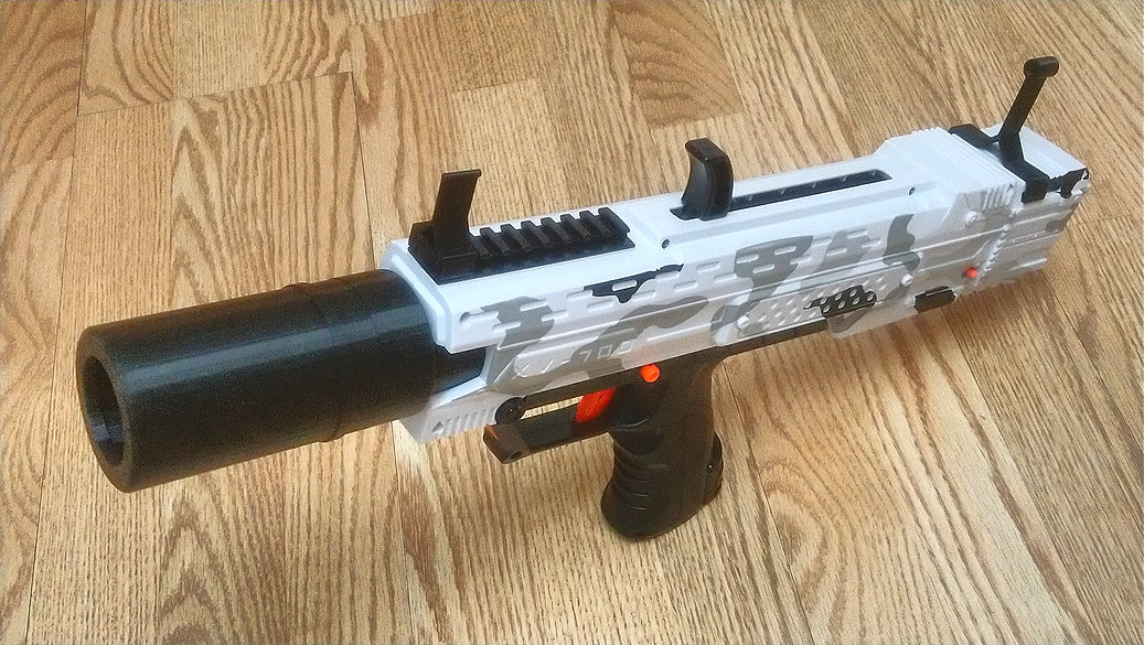 Blasters3d R40 Priming Handle PT for Nerf Hyper Rush-40 