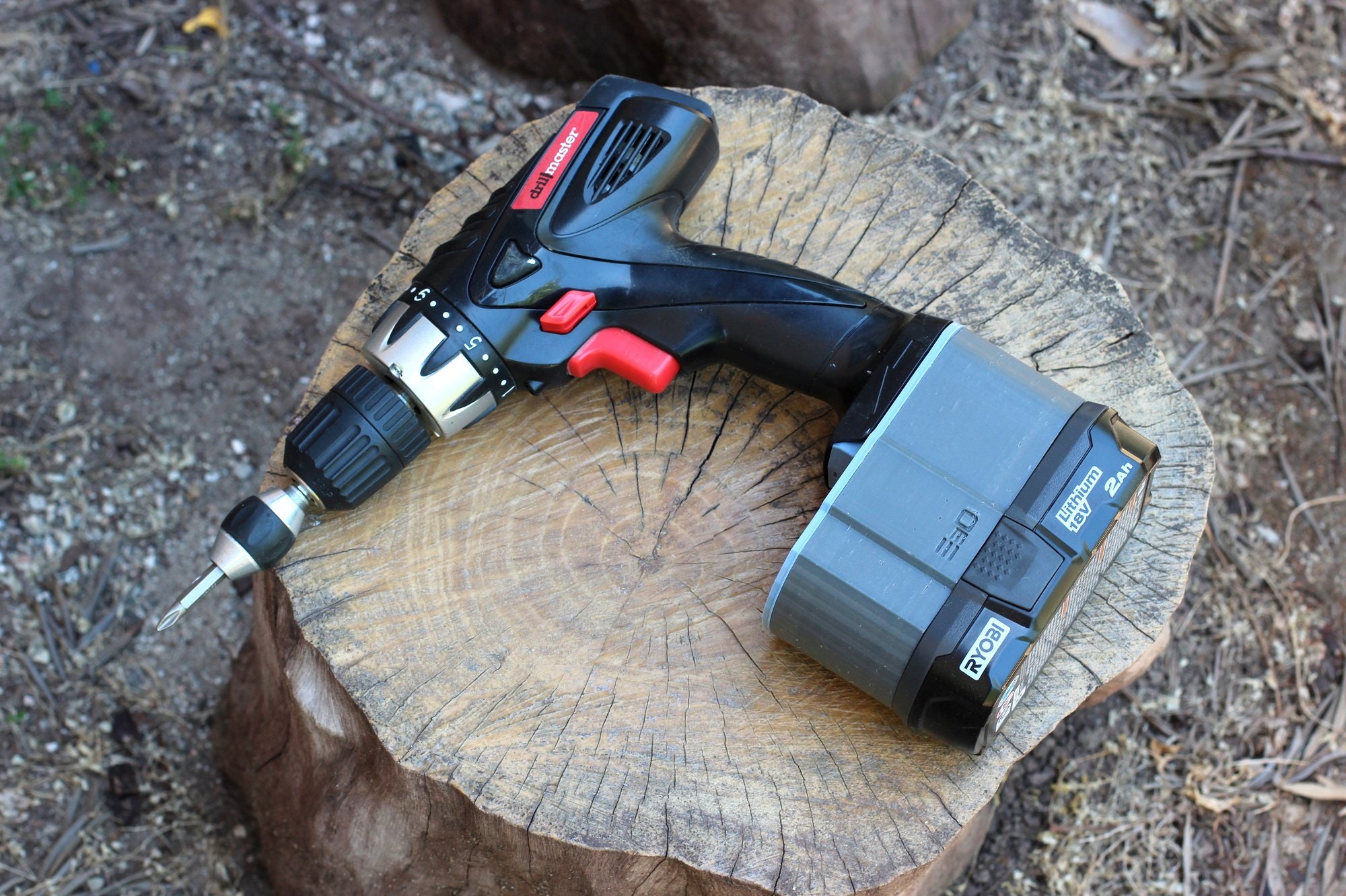 DIY Adapter type I for Ryobi ONE Battery to Drill Master 18V Power