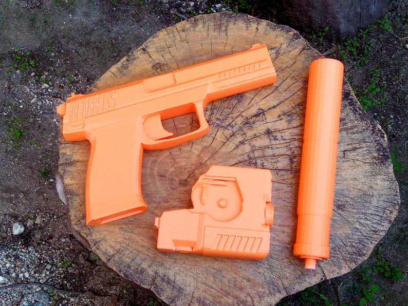 MK23 Pistol Replica Metal Gear Solid Snake Video Game Etsy