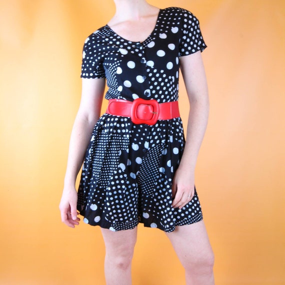 80s Polka dot play suit / romper