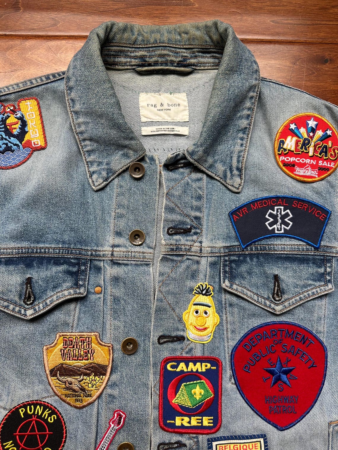 Vintage Reworked Patched Rag & Bone Jacket - Etsy