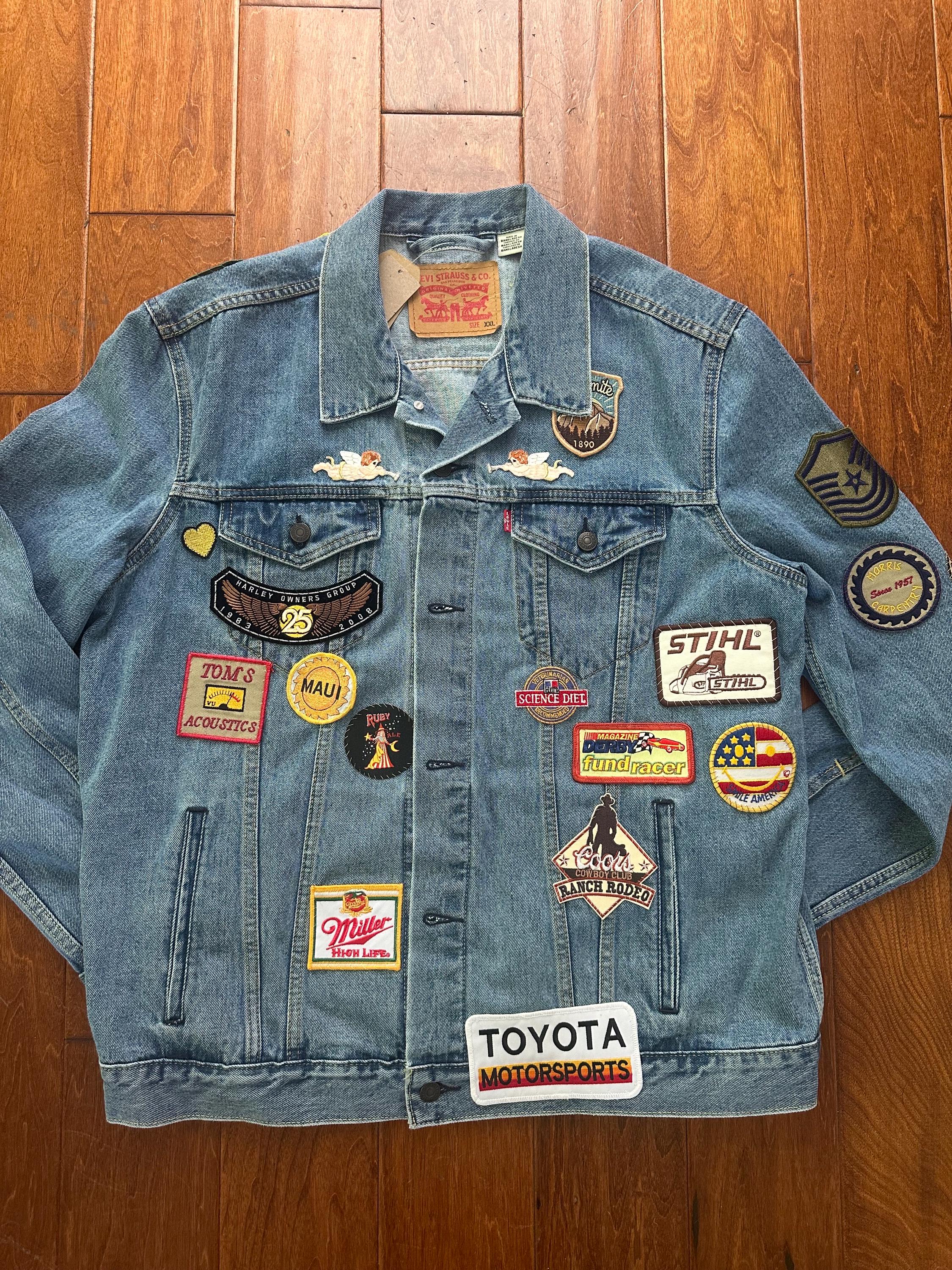 ヴィンテージのパッチワーク リーバイス ジャケット - Etsy 日本
