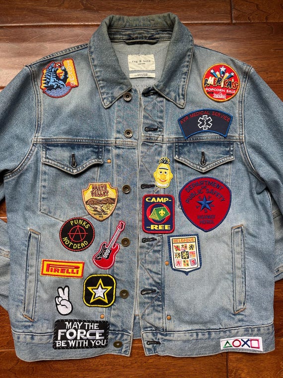 Rag & Bone, Vintage Reworked Patched Rag & Bone Jacket