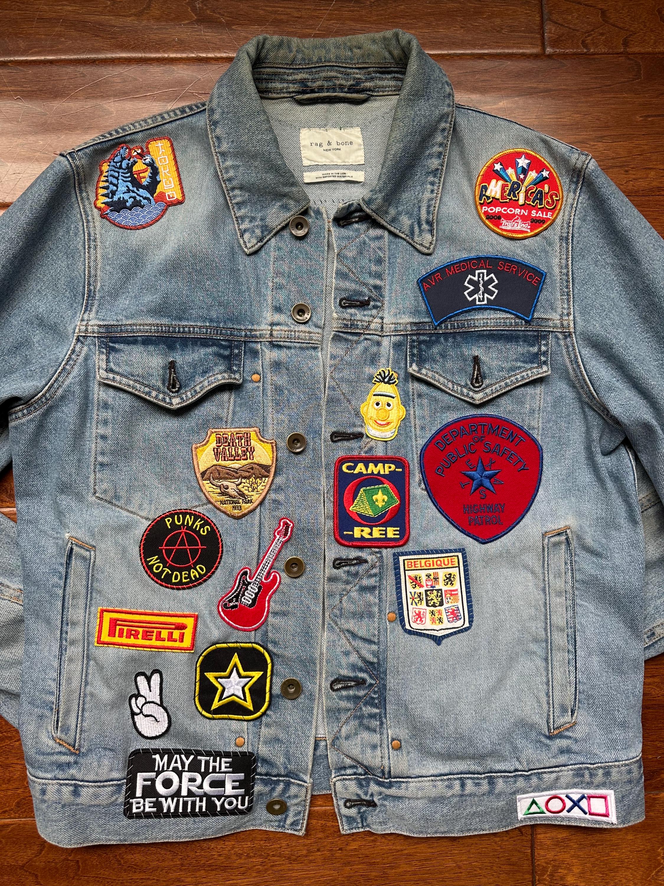 Vintage Reworked Patched Rag & Bone Jacket - Etsy