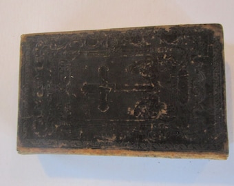 18th C 19th C Antique German Bible Hard Bound Leather Book