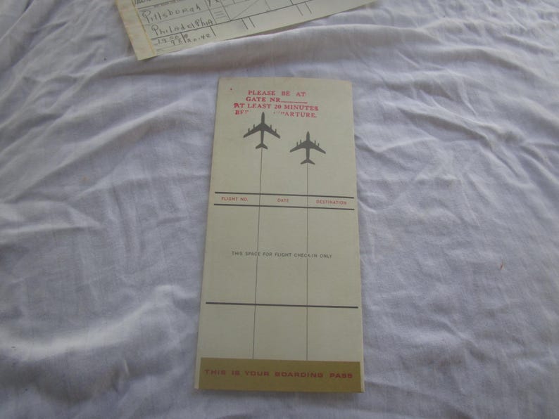 Vtg 1965 TWA Airlines Ticket Stub in Original Envelope Etsy