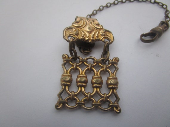 Antique Victorian Gold Filled Pocket Watch Chain - image 2