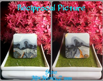 Landscape Image Size.34\u00d75 mm 100/% Natural Guarantee Cabochons Maligano Jasper