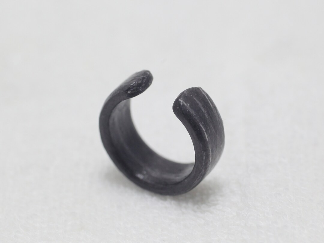 Ear Cuffwood Ear Cuff Ringblack Oak Wood Earring Etsy