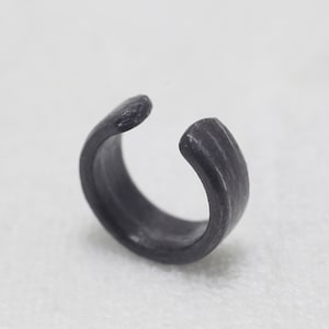 Ear cuff-wood ear cuff ring-Black oak wood earring