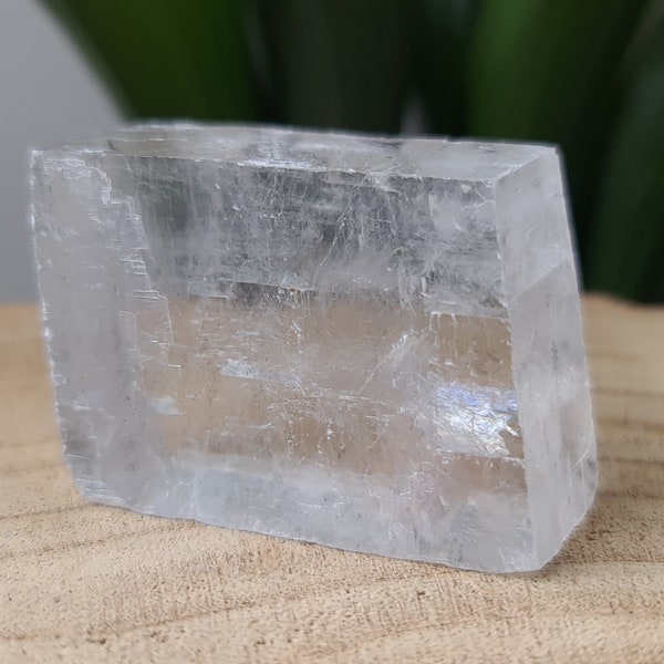 Clear Calcite Crystal Cube - Raw Crystal - Natural Gemstone - Reiki Chakra Healing Crystal