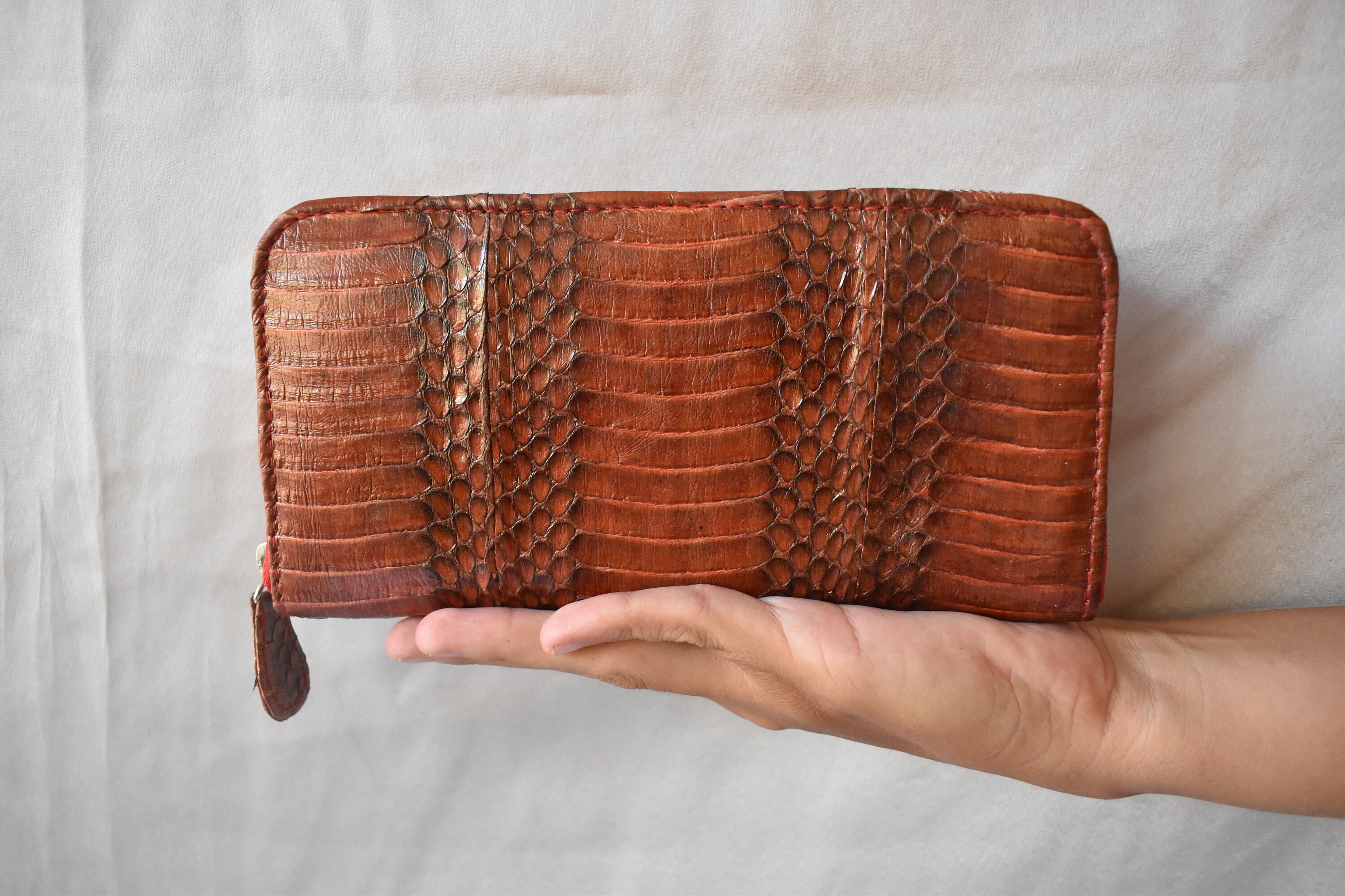 Snake skin designer wallet Genuine Python leather wallet | Etsy