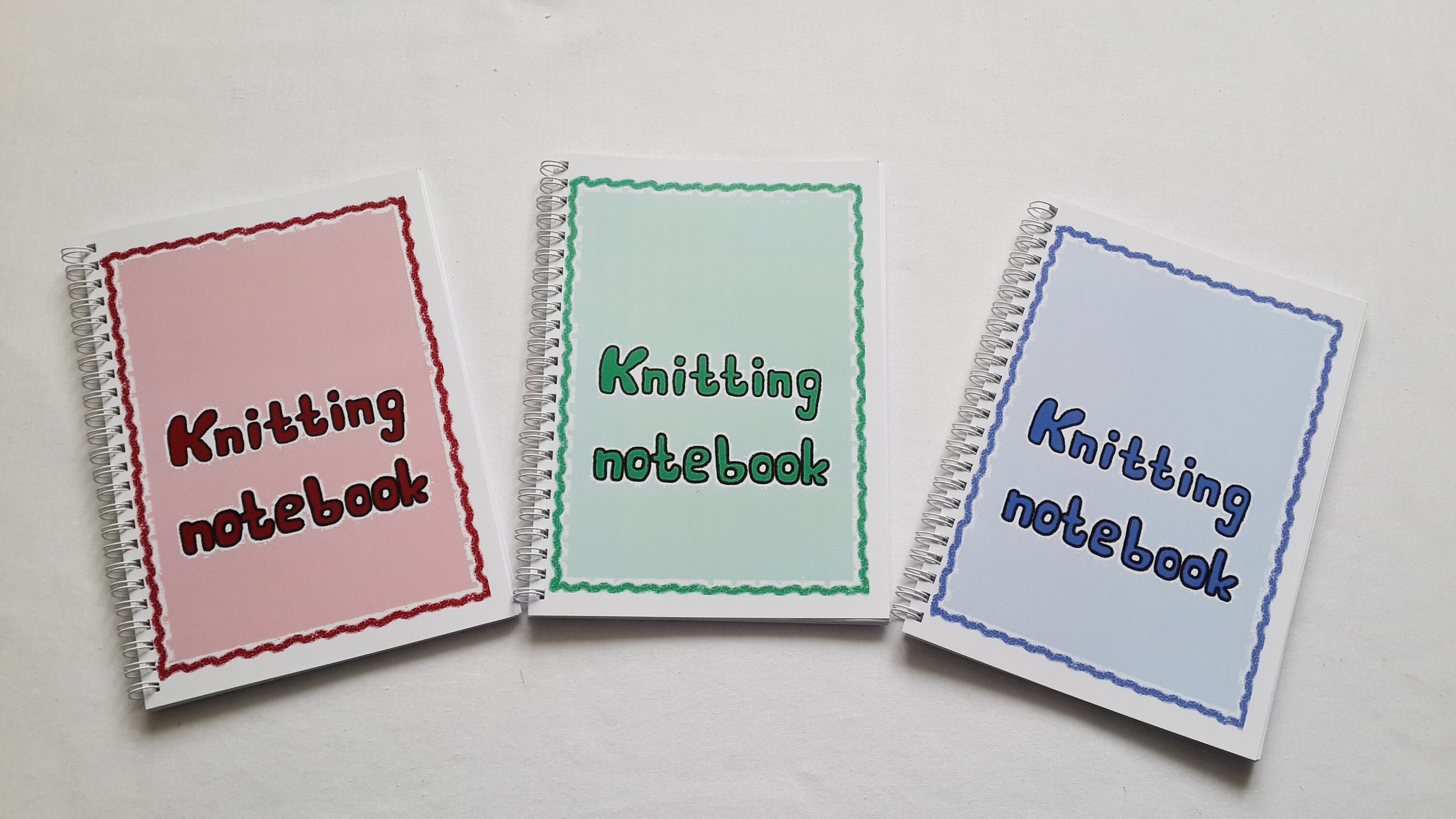 Knitting notebook Paper notebook Spiral notebook A5 Etsy