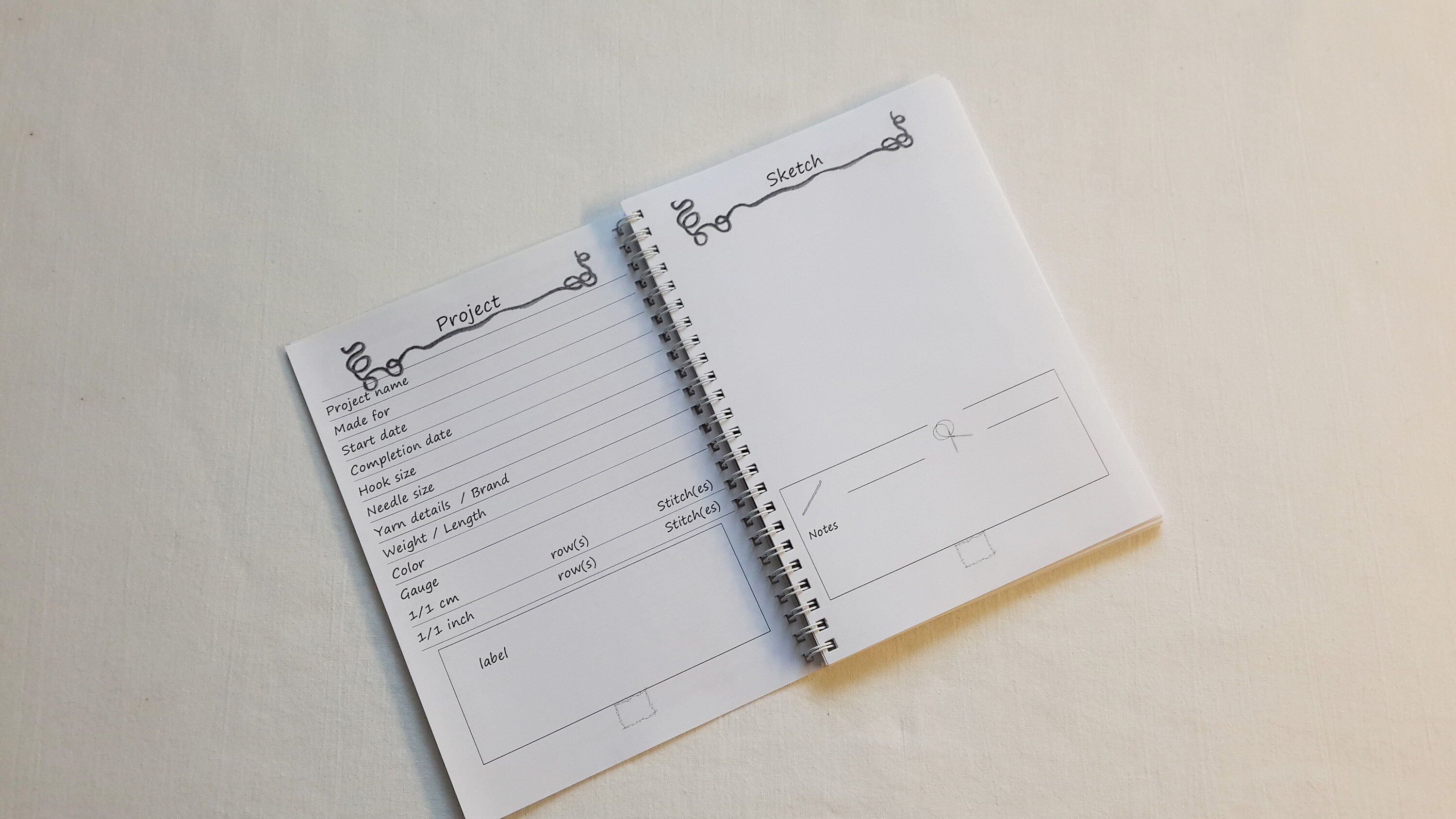 Knitting journal/ Knitting planner Knitting organizer Etsy