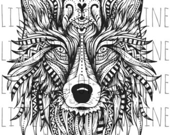 Download 3D Wolf Mandala Svg Printable - Layered SVG Cut File ...