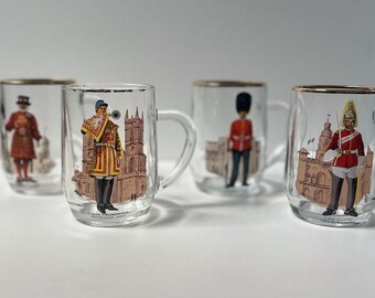 Vintage Glass Beer Mugs | London Beer Mugs