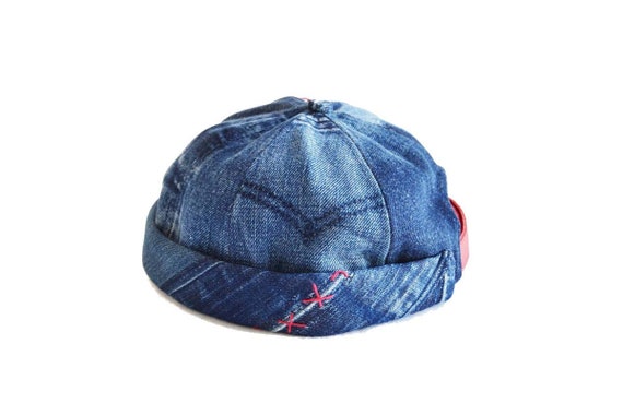 Levi/'s de los Hombres Gorra de béisbol de Mezclilla reciclada Azul