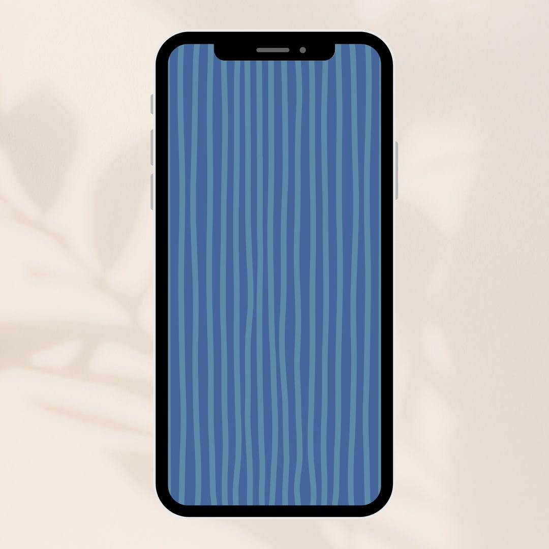Blue Wavy Line Phone Wallpaper • Blue Abstract Pattern Background ...