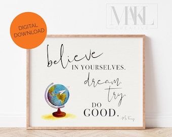 Mr. Feeny Quote Teacher Print: Classroom Wall Art (Digital Download)