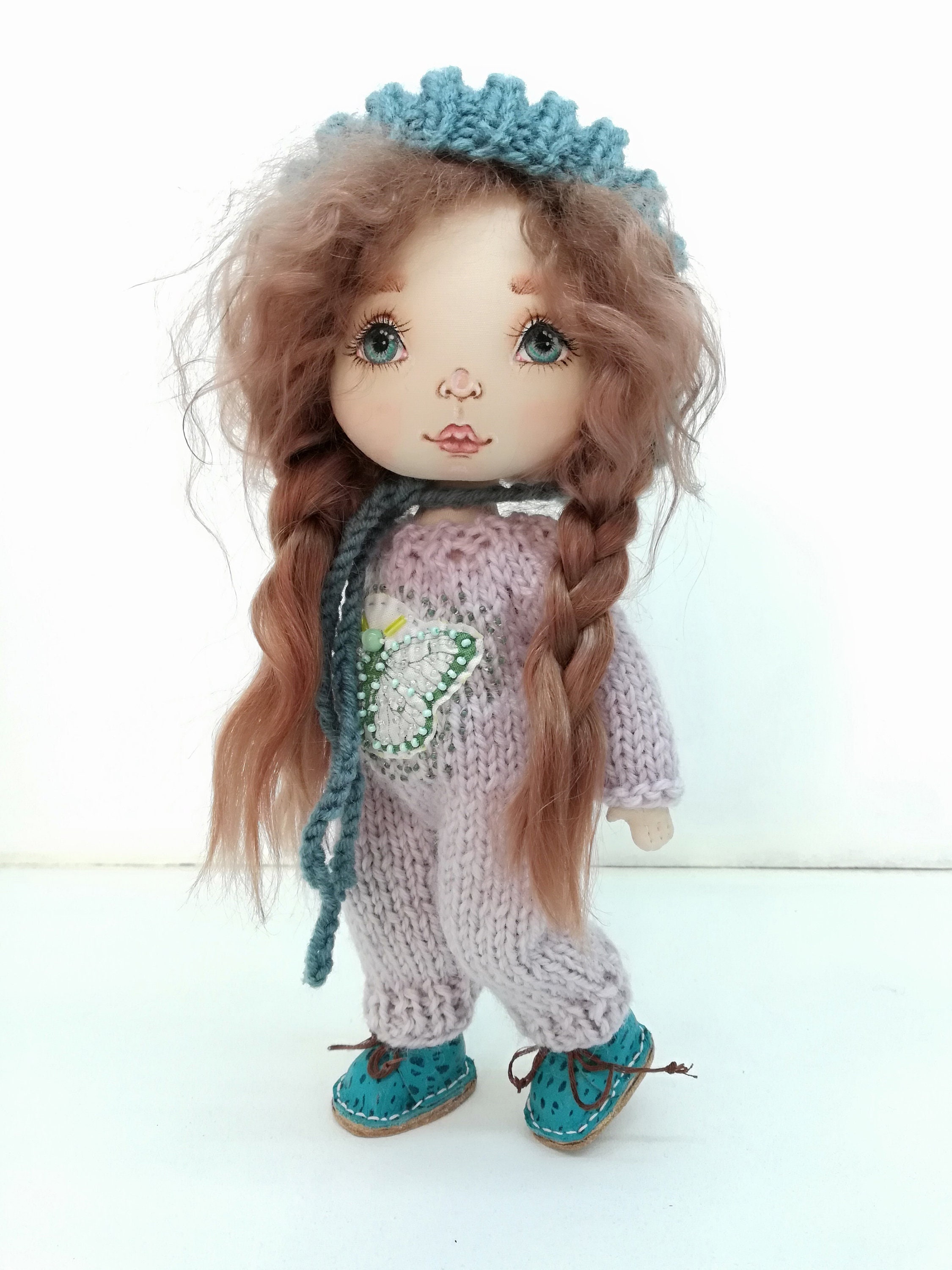 Homemade rag dolls for girls handmade textile doll with extra Etsy