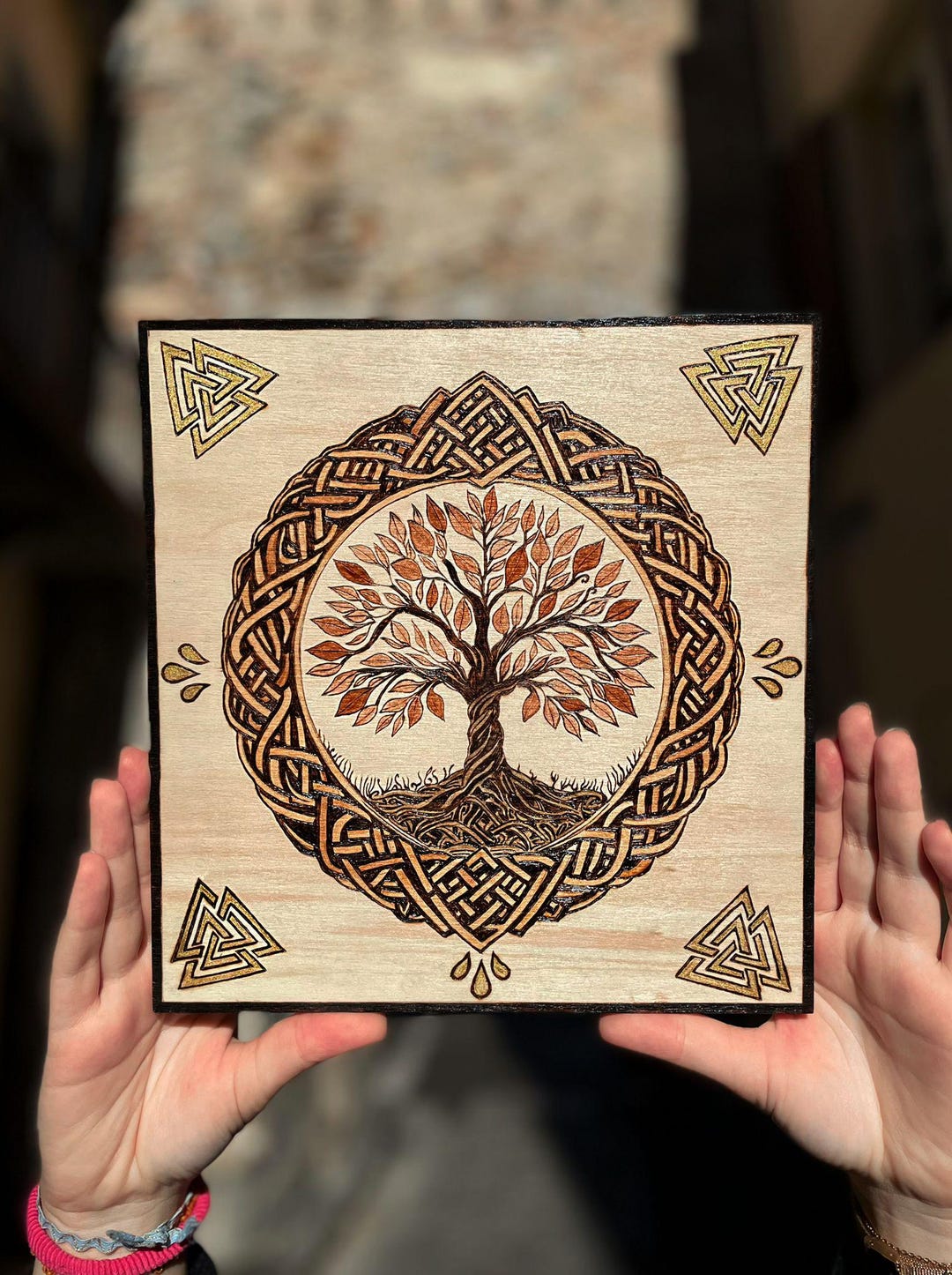 Pyrography Tree of Life yggdrasil - Etsy