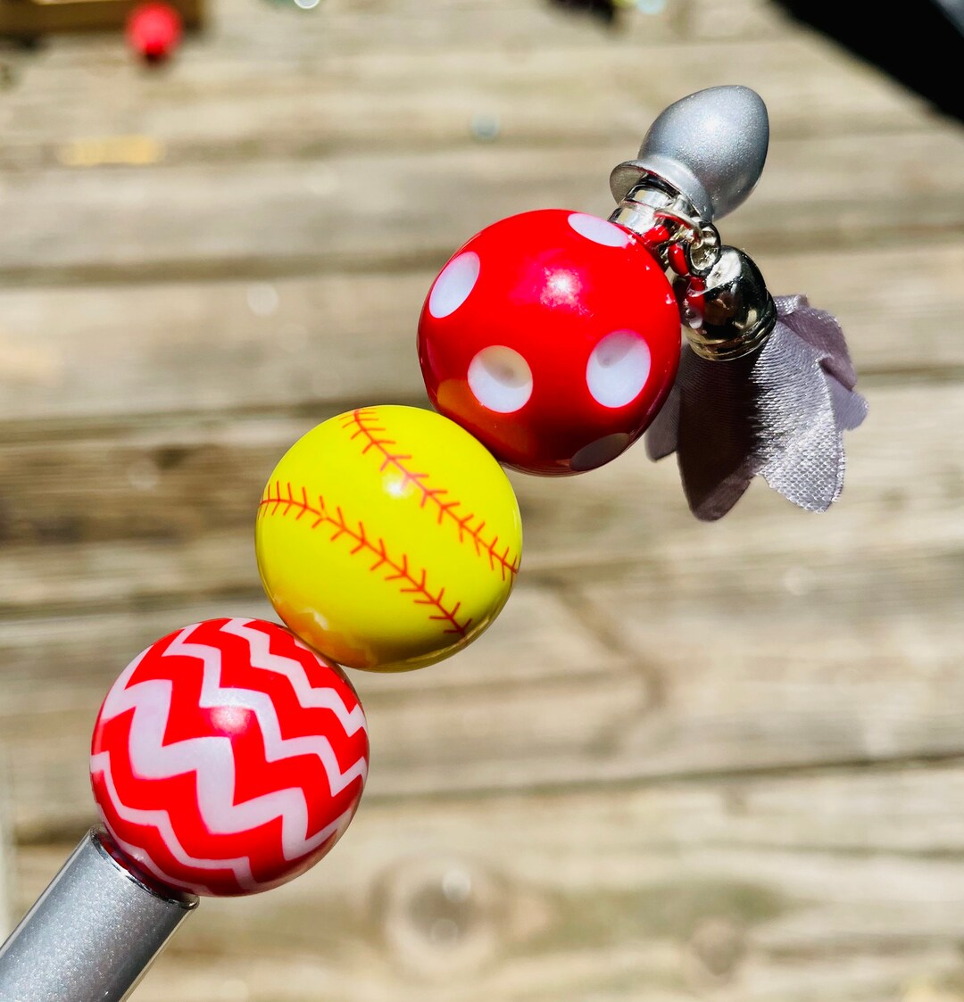 Sports Beaded Pens Sports Bead Pen Sports Pen Nurse Pen Etsy