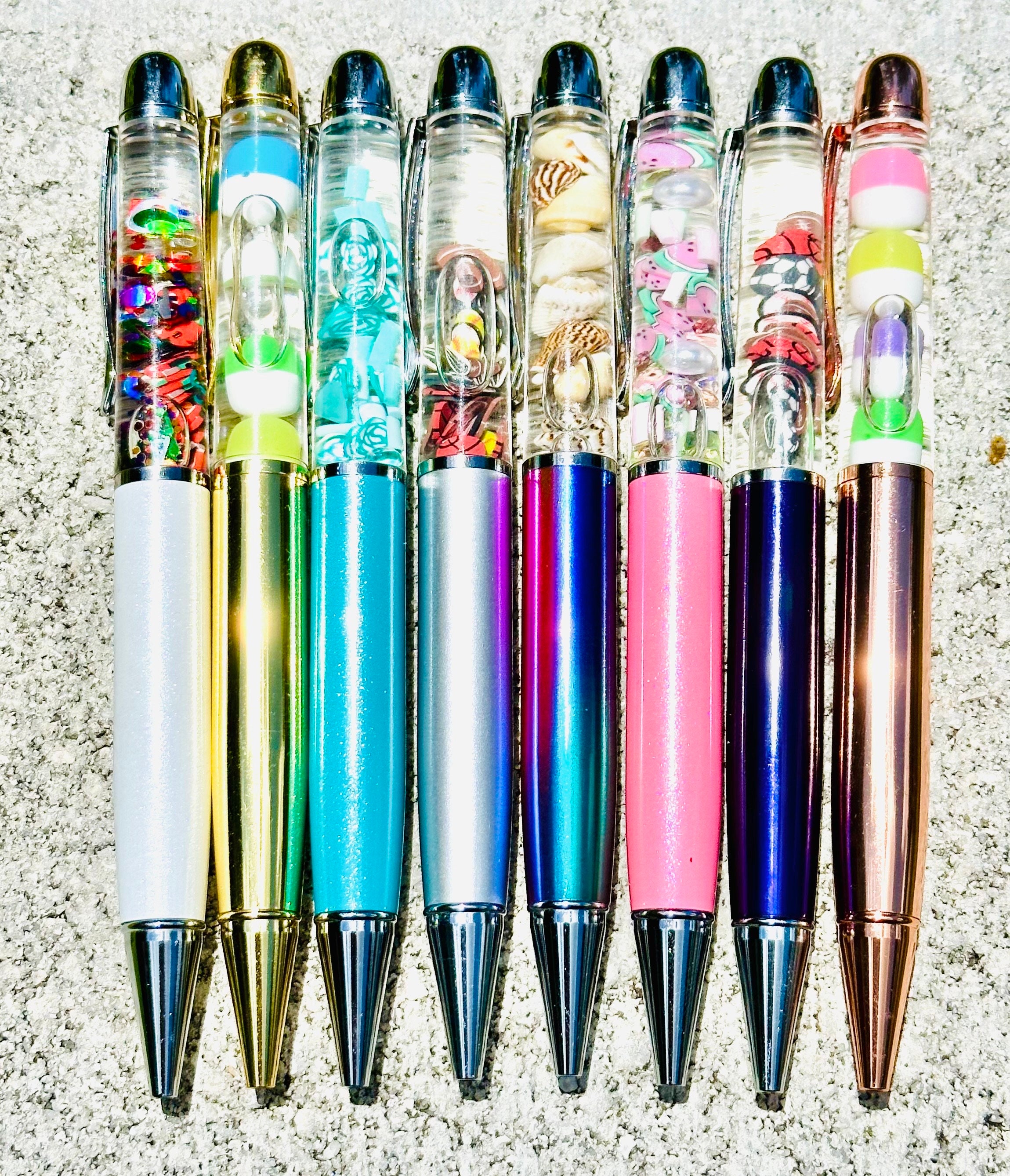 RAINBOW RHINESTONE PEN TUTORIAL FOR BEGINNERS 🌈 // How to Make DIY Striped  Papermate Bling Pens 