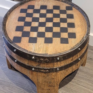 Genuine oak whiskey barrel coffee tables
