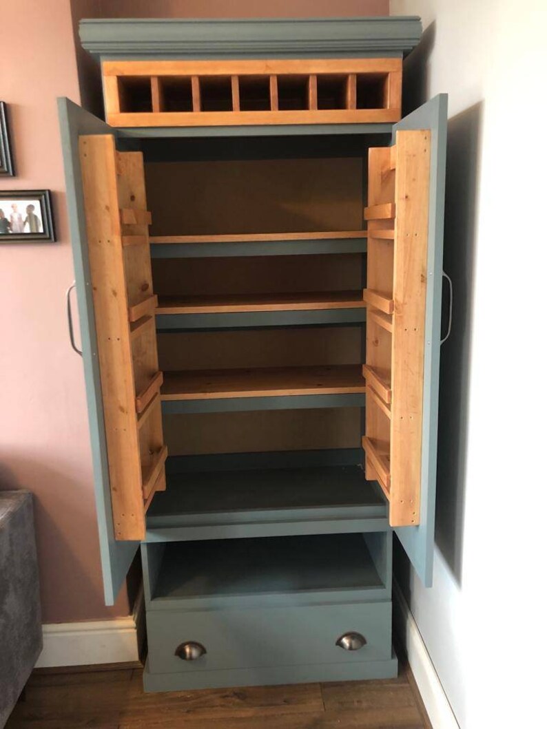 The Amber Kitchen Pantry Larder Food Storage Cupboard Cabinet Etsy