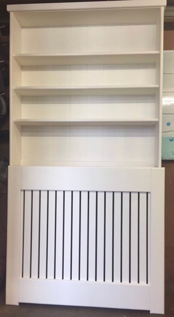 Bespoke Custom Made To Order Bookcase Radiator Cabinet Cover Etsy