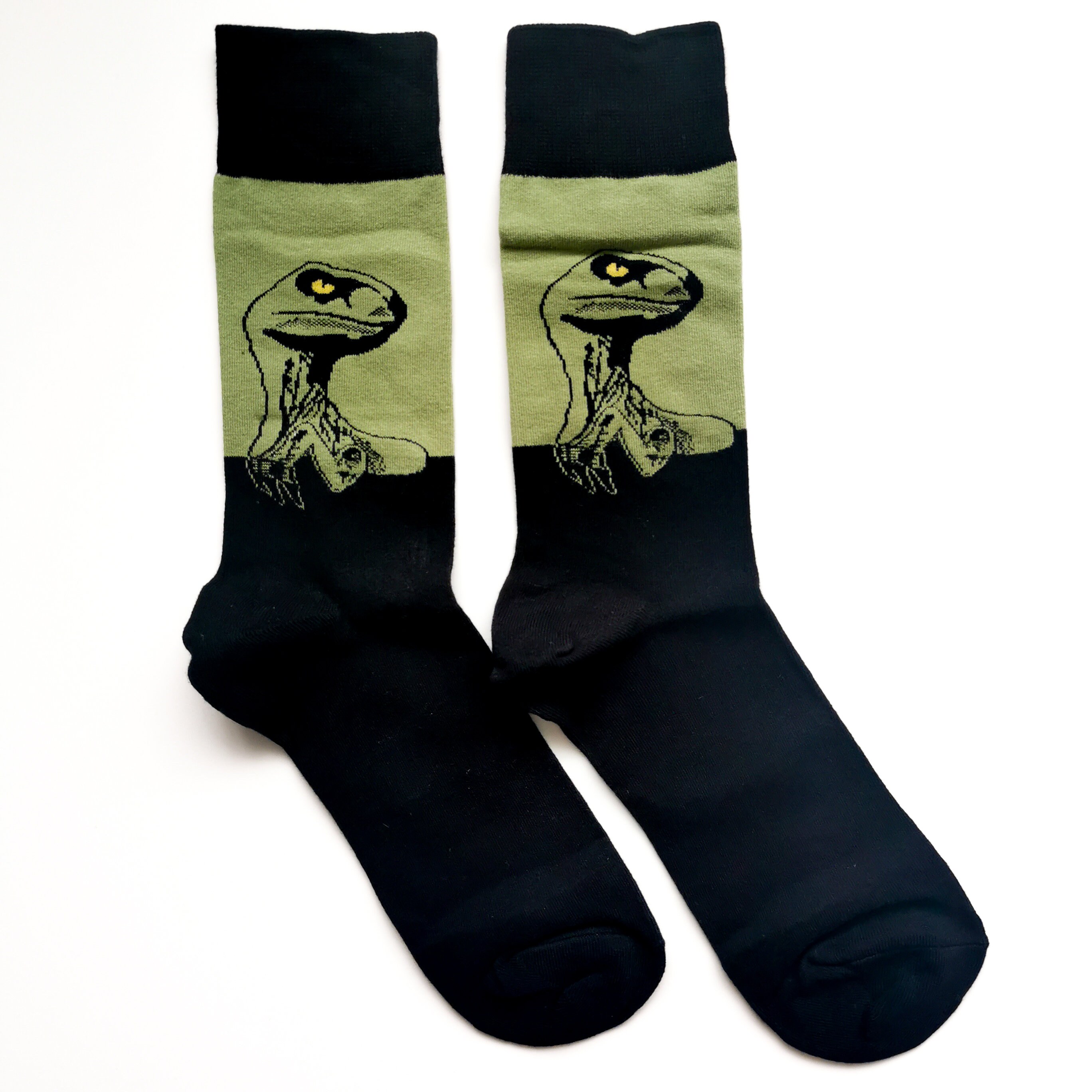 Clever Girl Velociraptor Socks | Adult UK Size 6-11 Raptor, Dinosaur Unisex