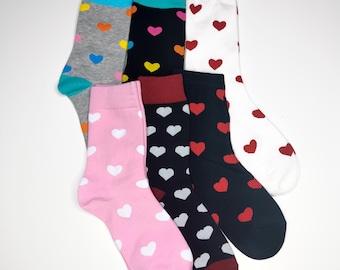 Machine heart Socks Mens Womens Casual Socks Custom Creative Crew Socks 