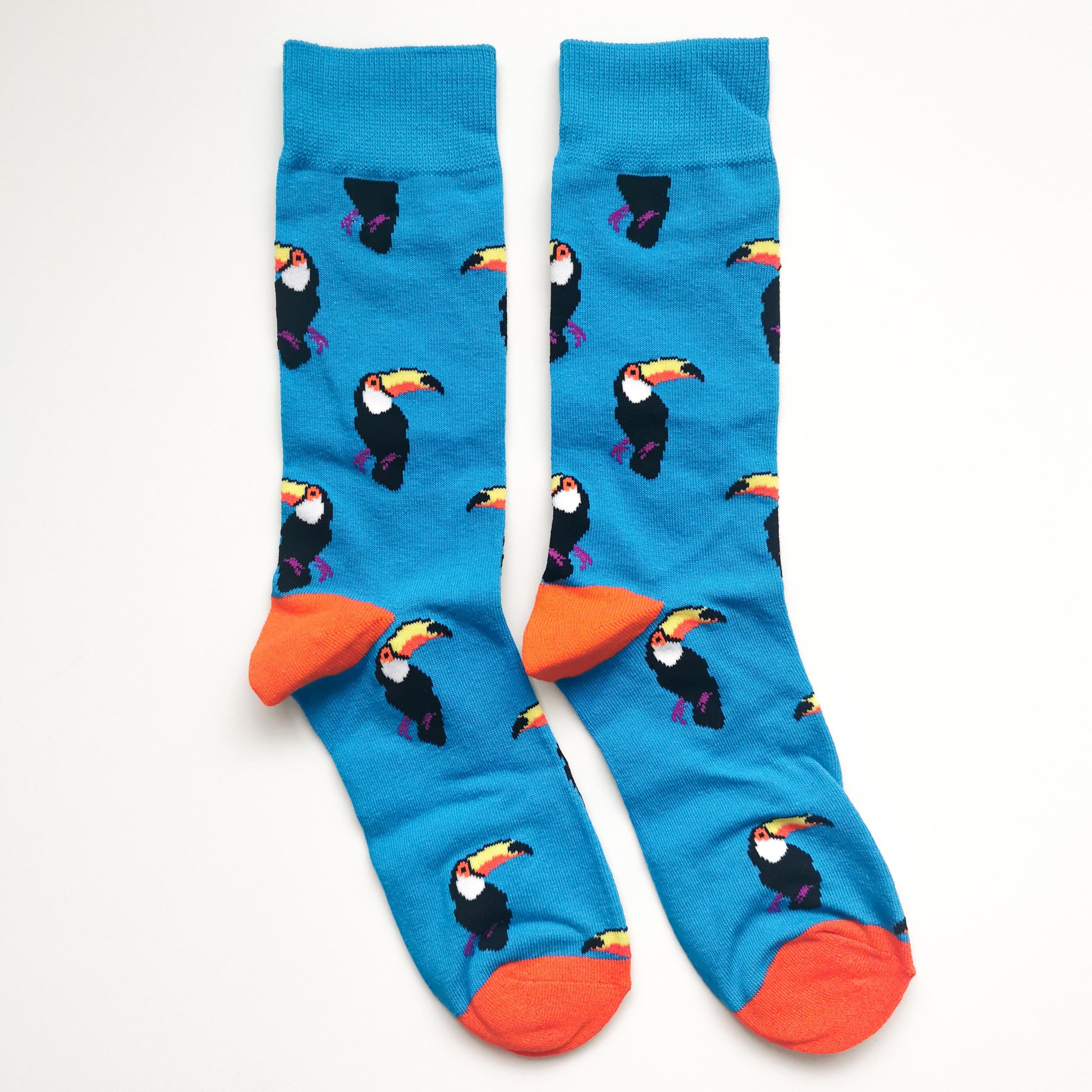 Toucan Unisex Socks | Adult UK Size 6-11 Cute Cotton Animal Plush Colourful Happy