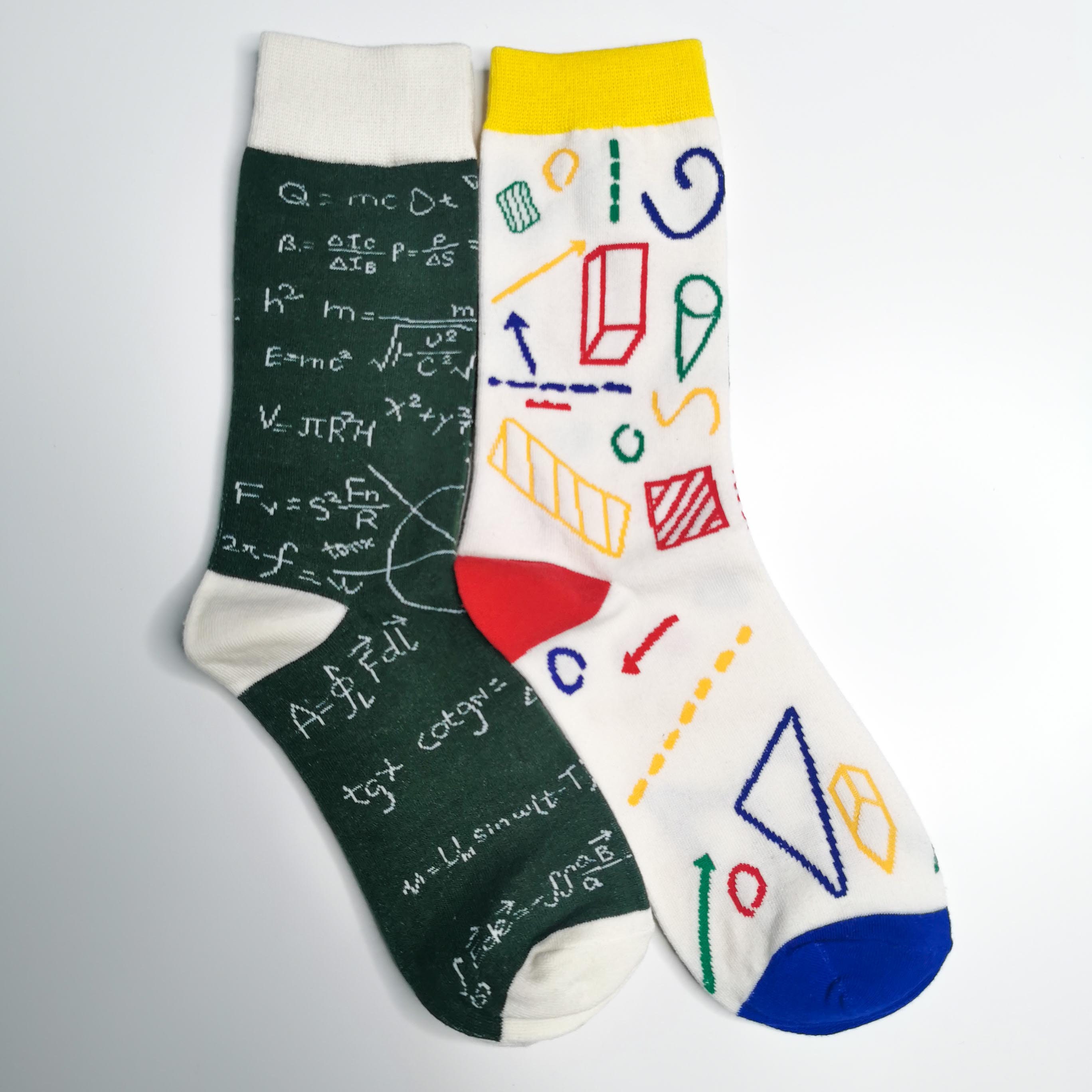 Maths Unisex Socks | Adult UK Size 4-9 Maths, Algebra, Shapes, Teacher Gift Soft Dress