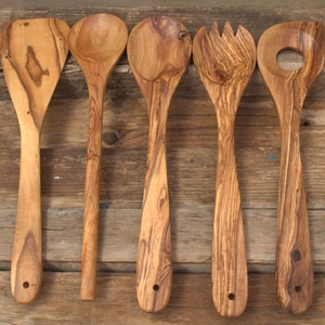 Olive Wood Cooking Utensil Set of 3 – CoCo B. Kitchen & Home