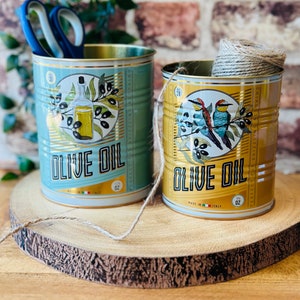 Olive Oil retro style storage  tins / pair / Rex London
