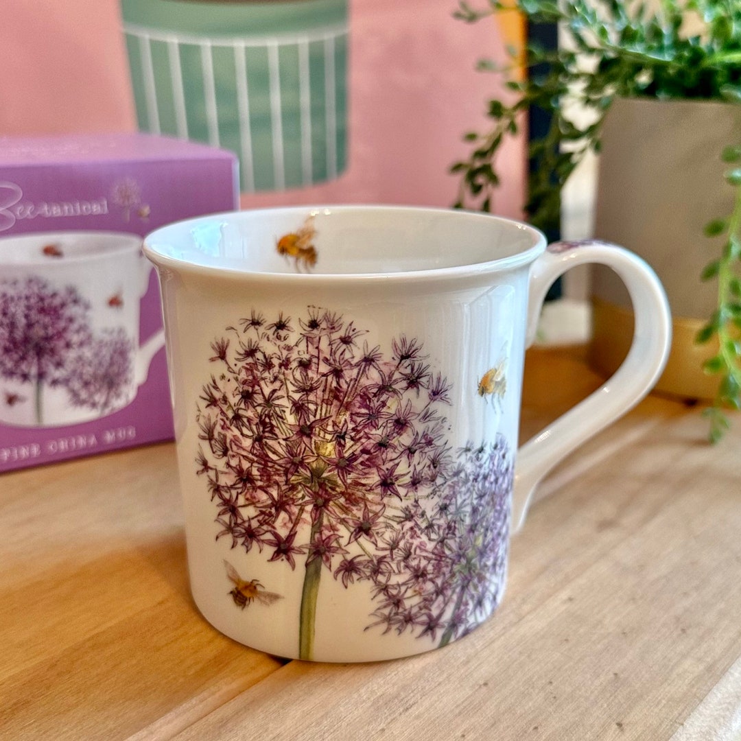 Allium Fine China Giftboxed Mug/ Jugs and Coasters Also Etsy
