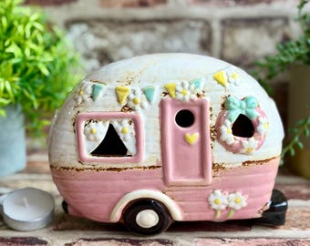 Pottery Caravan Tealight Ornament