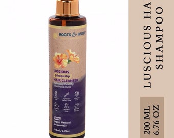 Roots & Herbs Ayurvedic Natural  100% Vegan No Paraben Jabapushp Luscious Hair Cleanser for Men and Women - 200 ml