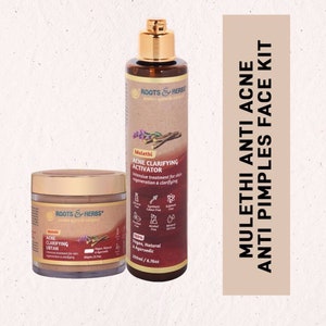 Mulethi Acne Clarifying Face Ubtan Kit: Vegan Ayurvedic Treatment