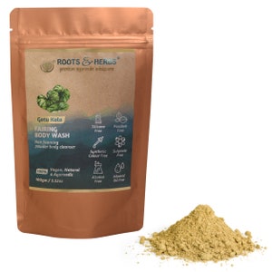 Roots & Herbs Ayurvedic Natural  100% Vegan Gotukola Fairing Powdered Body Wash - 100 gm