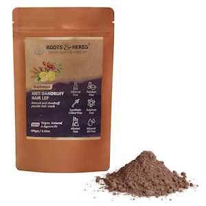 Roots & Herbs Ayurvedic Natural 100% Vegan Dushmool Anti-Dandruff Hair Mask for Men and Women - 100 gm