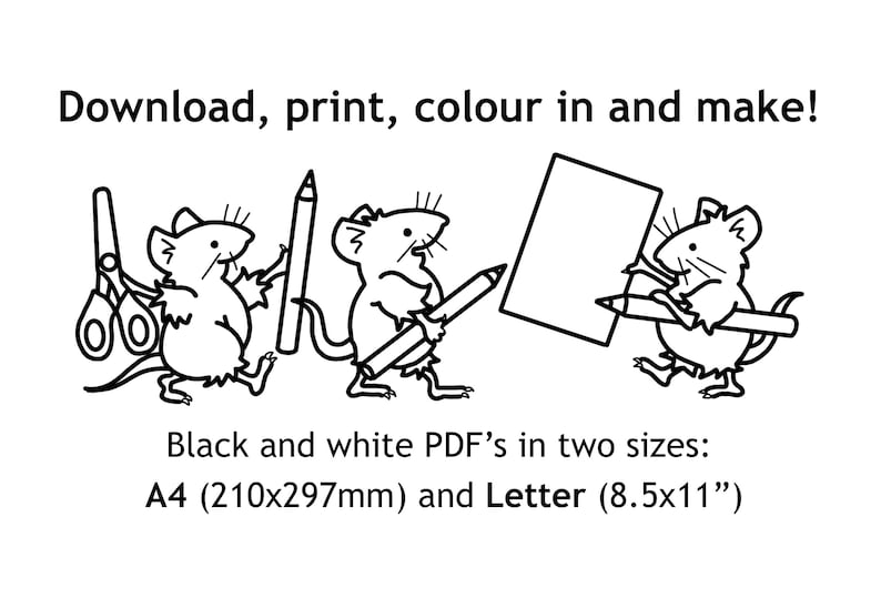 Mothering Sunday Mother’s Day card to colour in and make with Bible puzzle page image 6