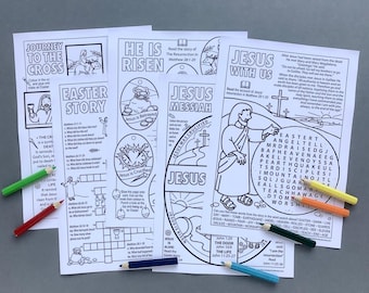 Ostern Ausmal-, Puzzle- und Aktivitätsseiten