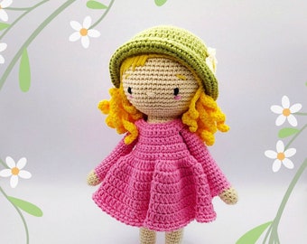 Danae - doll amigurumi pattern - PDF tutorial step by step - amigurumi tutorial - doll crochet pattern - toy pattern