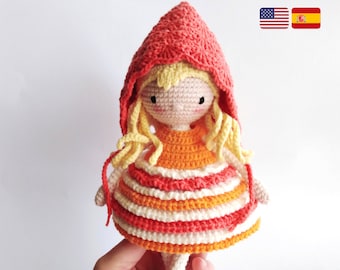 Seraphina the pixie girl crochet pattern - doll amigurumi pattern - pdf tutorial step by step - amigurumi tutorial - amigurumi doll pattern